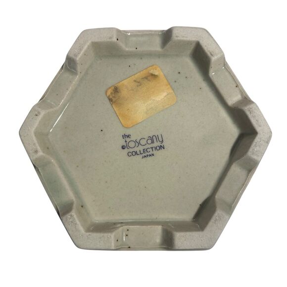 Vintage The Toscany Collection Japan Loose Tea Jar Holder Hexagon Asian Floral - Picture 5 of 8